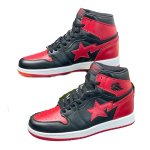 画像9: Unisex AJ1 High-Top Leather Star Lightning Sneakers　ユニセックス 男女兼用AJ1 ハイカットレザースターライトニングスニーカーシューズ (9)