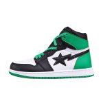 画像4: Unisex AJ1 High-Top Leather Star Lightning Sneakers　ユニセックス 男女兼用AJ1 ハイカットレザースターライトニングスニーカーシューズ (4)