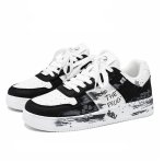 画像2: Unisex Gradient Graffiti Air Force 1 Leather Lace-Up Sneakers　ユニセックス 男女兼用 グラデーショングラフィティエアフォース1 レザーシューズ (2)