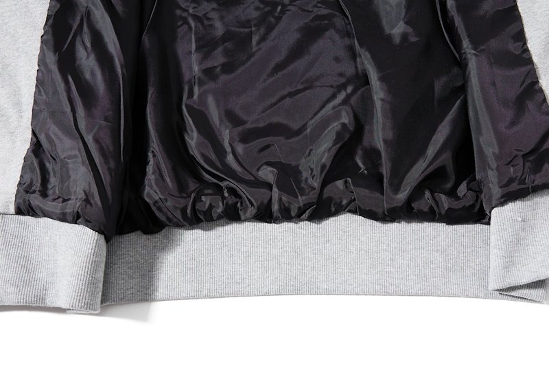 画像9: Alphabet Embroidery Zip-Up Hoodie Jacket ユニセックス男女兼用アルファベット刺繍 ジップアップフーディジャケットスタジャン (9)