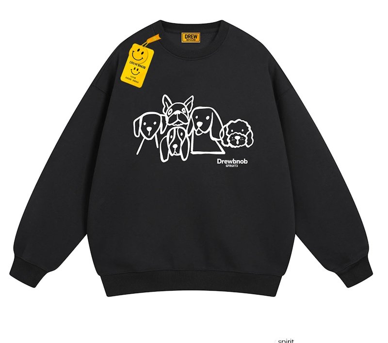 画像1: Unisex Puppy-print crew-neck sweatshirt　男女兼用ユニセックスパピー子犬プリント丸首スウェット (1)
