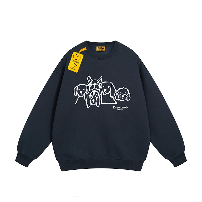 画像7: Unisex Puppy-print crew-neck sweatshirt　男女兼用ユニセックスパピー子犬プリント丸首スウェット (7)