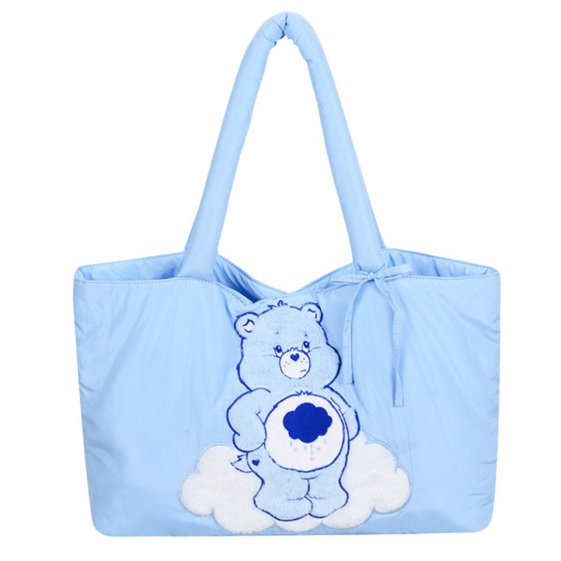 画像3: Care Bears Puffer Bag カラフル ケアベア ダウン風 パッファー トート ショルダーバッグ (3)