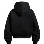 画像5: Alphabet Embroidery Zip-Up Hoodie Jacket ユニセックス男女兼用アルファベット刺繍 ジップアップフーディジャケットスタジャン (5)