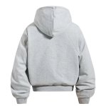 画像6: Alphabet Embroidery Zip-Up Hoodie Jacket ユニセックス男女兼用アルファベット刺繍 ジップアップフーディジャケットスタジャン (6)