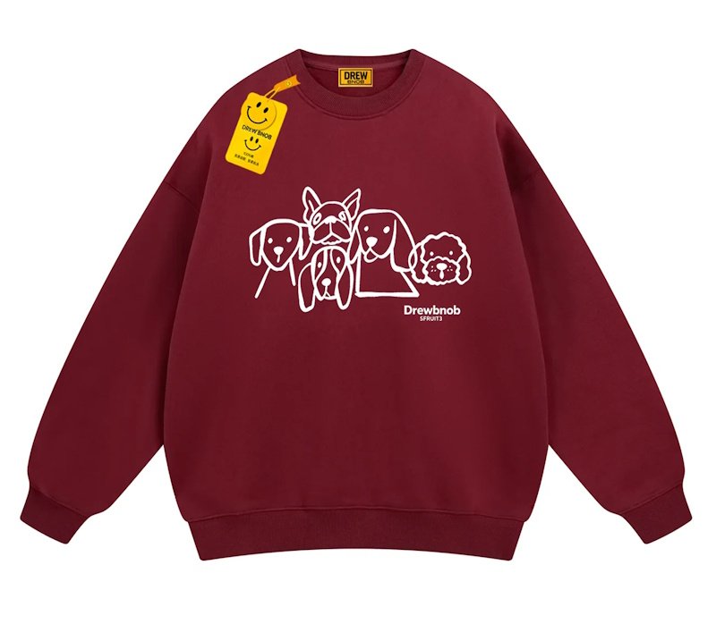 画像5: Unisex Puppy-print crew-neck sweatshirt　男女兼用ユニセックスパピー子犬プリント丸首スウェット (5)