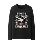 画像1: Unisex Box Snoopy print Lont sleeve T shirts sweatshirt　男女兼用 ボックス スヌーピープリント ロングスリーブTシャツ スウェット (1)