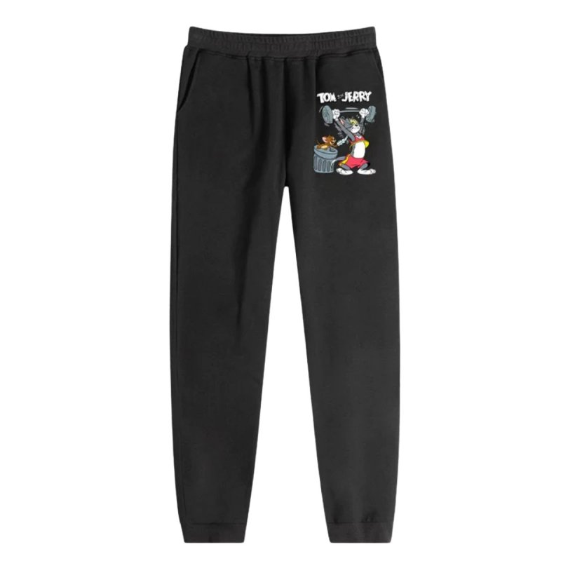 画像7: Tom & Jerry Broken Swoosh print Sweat Pants ユニセックス 男女兼用 トムとジェリー トム＆ジェリー  メッセージプリント スウェット ジョガー パンツ  (7)