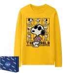 画像3: Unisex Box Snoopy print Lont sleeve T shirts sweatshirt　男女兼用 ボックス スヌーピープリント ロングスリーブTシャツ スウェット (3)