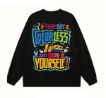 画像5: Unisex Robot & Logo Long-Sleeve Sweatshirt　男女兼用ユニセックスロボット＆ロゴ長袖プリント丸首スウェットトレーナー (5)
