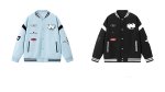 画像4: Eyeball Emblem Varsity Jacket Baseball Jacket ユニセックス男女兼用刺繍 アイボールエンブレムベースボールジャケットスタジャン (4)