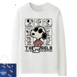画像2: Unisex Box Snoopy print Lont sleeve T shirts sweatshirt　男女兼用 ボックス スヌーピープリント ロングスリーブTシャツ スウェット (2)