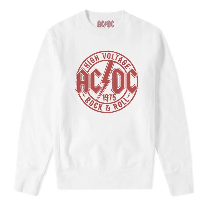 画像1: Unisex AC/DC Long-Sleeve Rock Band Sweatshirt 男女兼用ユニセックスACDC長袖丸首スウェットトレーナー (1)