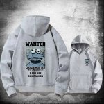 画像7: Men's and women Cookie Monster back print sweat hoodie ユニセックス 男女兼用 クッキーモンスター バックプリント パーカー トレーナー プルオーバー (7)