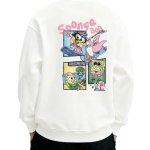 画像3: Unisex Spongebob Graffiti Print Sweatshirt 男女兼用 スポンジボブ 落書き風 プリントスウェット プルオーバー トレーナー (3)