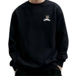 画像2: Unisex Spongebob Graffiti Print Sweatshirt 男女兼用 スポンジボブ 落書き風 プリントスウェット プルオーバー トレーナー (2)