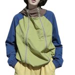 画像1: Double-Zip Hooded Windbreaker Jacket　男女兼用ユニセックスダブルジップフーディーウインドブレーカジャケット (1)