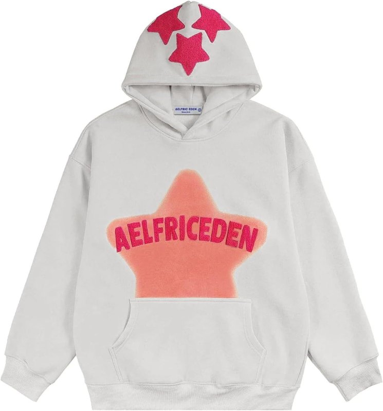 画像5: Unisex Star & Logo Y2K Hoodie　男女兼用ユニセックススター&ロゴY2Kフーディパーカー (5)