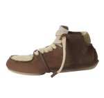 画像1: Patchwork High-Top Flats Soft-Sole Leather Driving Shoes ユニセックスパッチワーク ハイカット フラット ソフトソールレザードライビングシューズ (1)