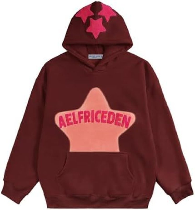 画像4: Unisex Star & Logo Y2K Hoodie　男女兼用ユニセックススター&ロゴY2Kフーディパーカー (4)