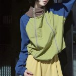 画像2: Double-Zip Hooded Windbreaker Jacket　男女兼用ユニセックスダブルジップフーディーウインドブレーカジャケット (2)