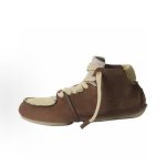 画像5: Patchwork High-Top Flats Soft-Sole Leather Driving Shoes ユニセックスパッチワーク ハイカット フラット ソフトソールレザードライビングシューズ (5)
