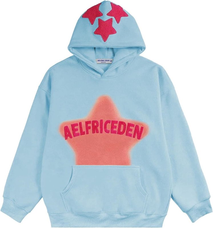 画像7: Unisex Star & Logo Y2K Hoodie　男女兼用ユニセックススター&ロゴY2Kフーディパーカー (7)