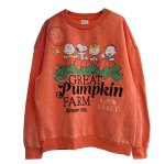 画像1: Unisex Snoopy & Friends Washed Vintage-Style Sweatshirt　男女兼用ユニセックススヌーピー＆フレンズウォッシュドヴィンテージスタイルスウェットトレーナー (1)