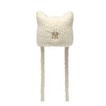 画像3: MLB KOREA Meow Earflap Beanie New York Yankees エムエルビー コリア 猫耳 ミャオン イヤーフラップ ビーニー  ニット帽 帽子 NY y2k ニューヨークヤンキース   (3)
