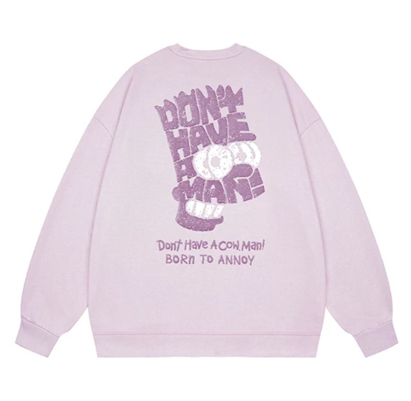 画像5: Unisex Bart Simpson Face Print Sweatshirt　男女兼用ユニセックスバートシンプソンフェイスプリントスウェットトレーナー (5)