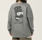 画像10: Unisex Bart Simpson Face Print Sweatshirt　男女兼用ユニセックスバートシンプソンフェイスプリントスウェットトレーナー (10)