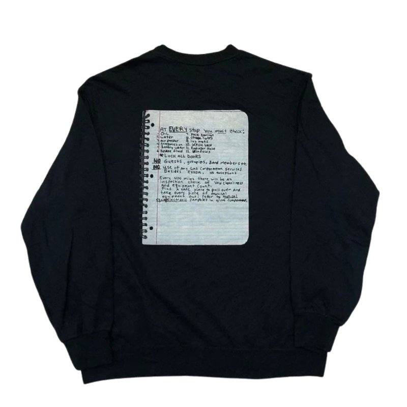 画像2: Unisex Nirvana Vintage-Style Notes Sweatshirt　男女兼用ユニセックスヴィンテージスタイルメモ書きプリントスウェットトレーナー (2)