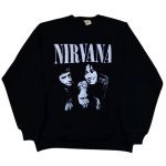 画像1: Unisex Nirvana Photo Print Vintage-Style Sweatshirt　男女兼用ユニセックスフォトプリントスウェットトレーナー (1)