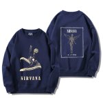 画像1: Unisex Nirvana Reversible Photo Print  Sweatshirt　男女兼用ユニセックスリバーシブルフォトプリントスウェットトレーナーD (1)