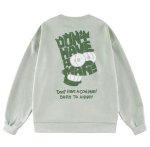 画像4: Unisex Bart Simpson Face Print Sweatshirt　男女兼用ユニセックスバートシンプソンフェイスプリントスウェットトレーナー (4)
