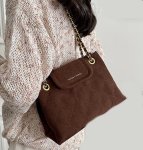 画像5: Quilted Leather Chain-Handle Tote/Shoulder Bag キルティングチェーンハンドルトートショルダークロスボディーバッグ (5)