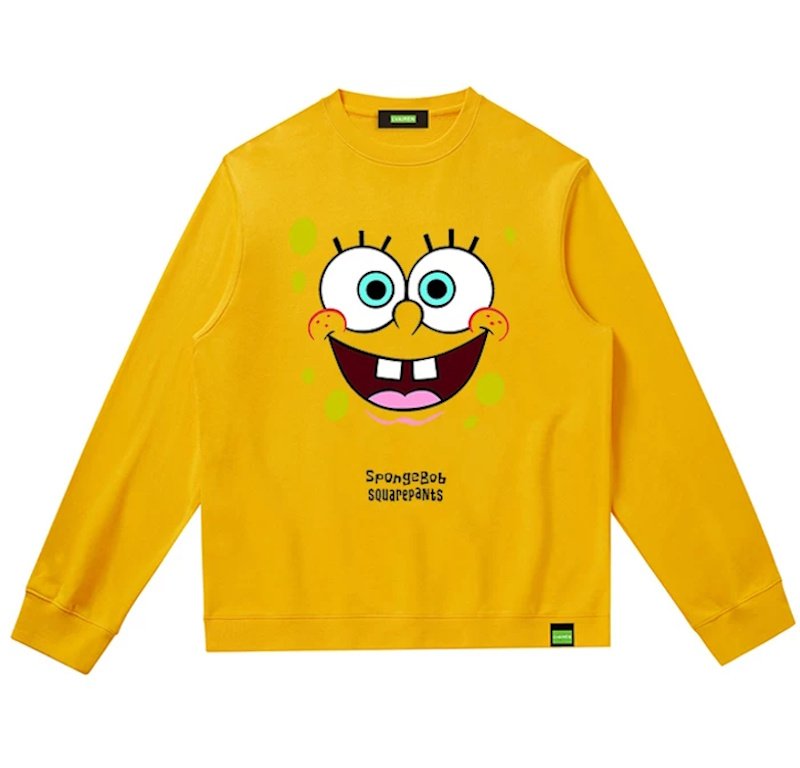 画像1: Unisex SpongeBob, Patrick & Mr. Krabs Printed Sweatshirt　男女兼用ユニセックススポンジボブ&パトリック＆カーニプリントスウェットトレーナー (1)