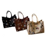 画像3: Canvas & Denim Five Pocket Tote Bag  ミッキーマウスキャラクタープリントトートショルダーバッグ (3)