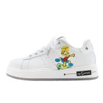 画像3: Unisex Bart Simpson Leather Lace-Up Sneakers　ユニセックス 男女兼用 バートシンプソレザーレースアップスニーカーシューズ (3)