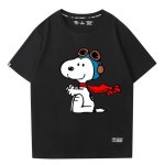 画像3: Unisex Peanuts Snoopy Flying Ace T-shirt short sleeve T-shirt  ユニセックス 男女兼用 ピーナッツ スヌーピー フライングエース プリント半袖Tシャツ (3)