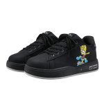 画像2: Unisex Bart Simpson Leather Lace-Up Sneakers　ユニセックス 男女兼用 バートシンプソレザーレースアップスニーカーシューズ (2)