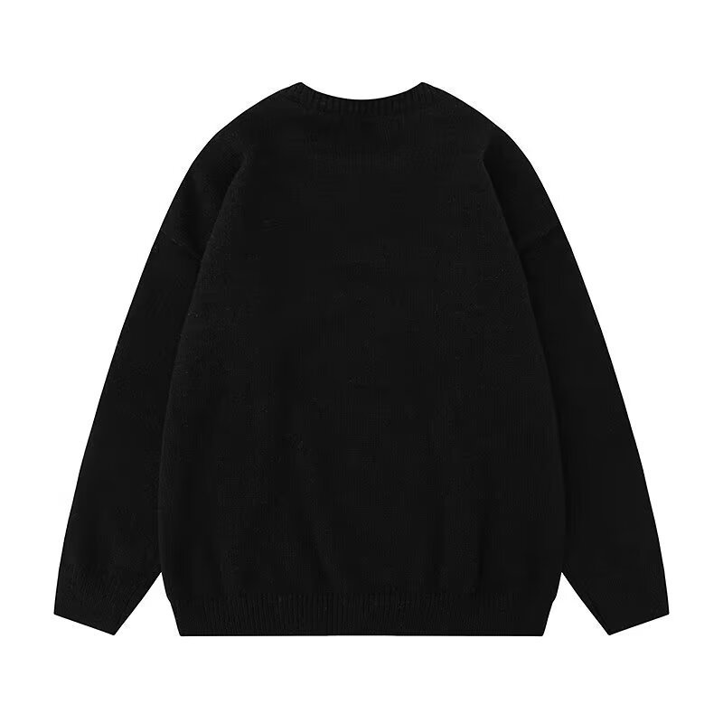画像3: NASA Cap Bear Crew-Neck Sweater Knitwear ユニセックス 男女兼用 NASAナサキャップベア クルーネックセーターニット (3)