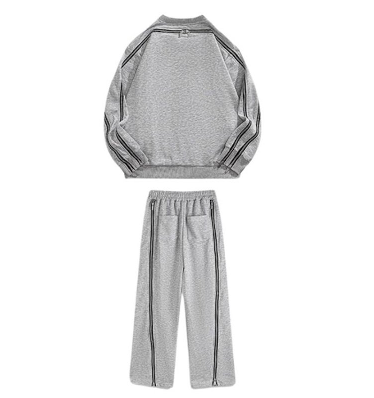 画像3: Zip-detail matching  Jacket & Pants Set Set up   ユニセックス 男女兼用ジップデザインジャケット&パンツセットアップ   (3)