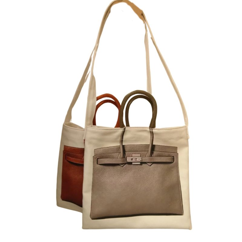 画像4: My Other Bag Platinum Print Tote Shoulder Bag　My Otherバッグプリントトートショルダーバッグ通勤通学ショッピング (4)