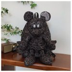 画像4: Denim & Leopard Mickey Mouse Plush Backpack Tote shoulder bag デニム & レオパード ヒョウ柄 ミッキーマウス  ぬいぐるみ バックパック リュックサック トートショルダーバッグ  (4)