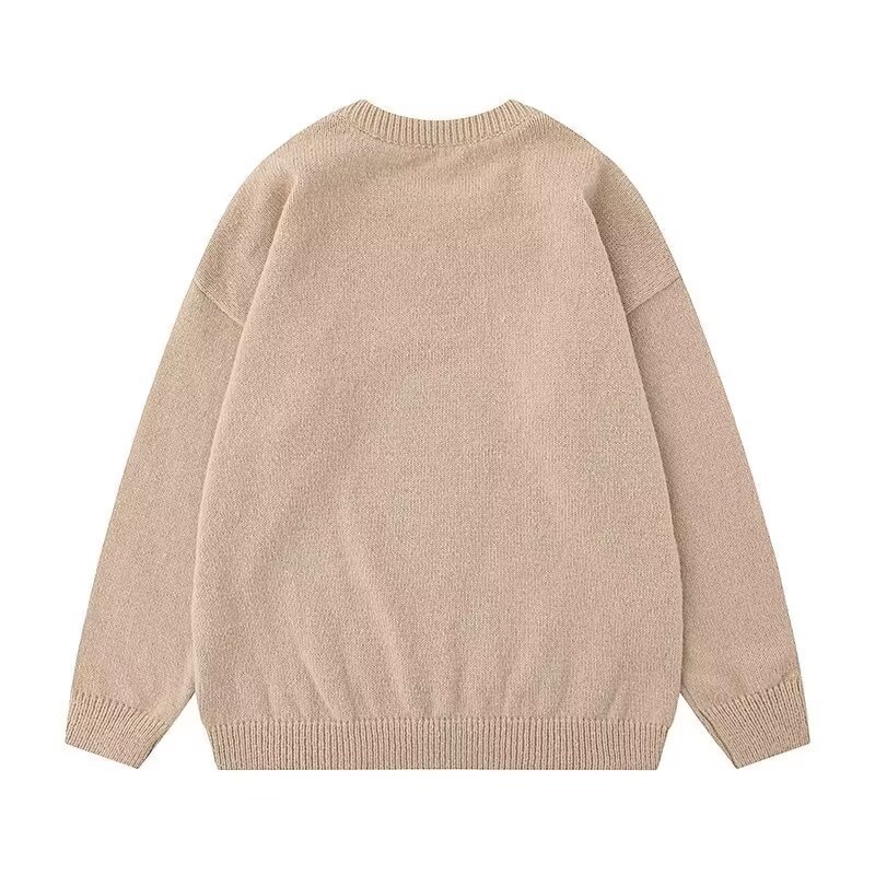 画像4: NASA Cap Bear Crew-Neck Sweater Knitwear ユニセックス 男女兼用 NASAナサキャップベア クルーネックセーターニット (4)