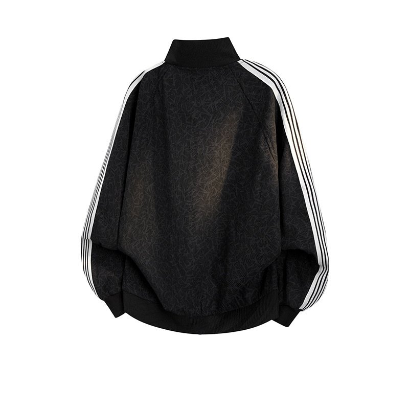 画像4: Star Monogram Zip-Up Stand-Collar Jacket ユニセックス 男女兼用 スターモノグラムジップアップスタンドカラージャケット (4)