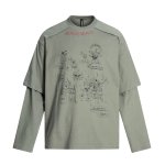 画像2: Unisex Old Mickey Mouse Vintage-Style Layered T-Shirt  ユニセックス 男女兼用オールドミッキーマウス ヴィンテージスタイル重ね着Tシャツ (2)