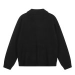 画像4: Knit Cardigan with Portrait Appliqué and Collar knit  ユニセックス 男女兼用 ポートレートアップリケ襟付きカーディガンニットセーター (4)