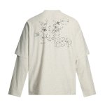 画像5: Unisex Old Mickey Mouse Vintage-Style Layered T-Shirt  ユニセックス 男女兼用オールドミッキーマウス ヴィンテージスタイル重ね着Tシャツ (5)